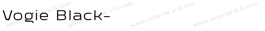 Vogie Black字体转换